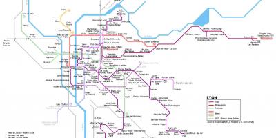 Քարտեզ Роны express-Լիոն